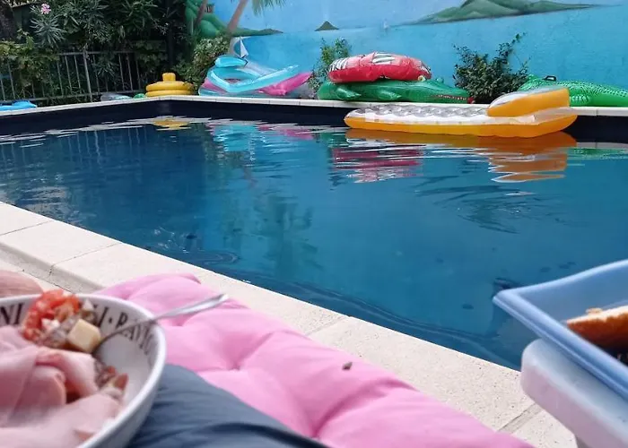 Independant, 1 Lit Deux Personnes Et 1 Appoint Piscine Jardin Direct Gare Aeroport Et Jardin *